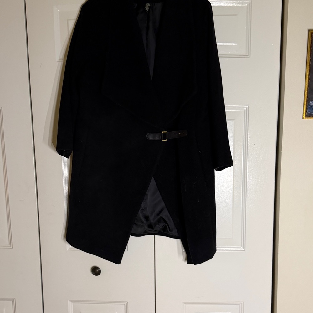 Vintage Lauren Ralph Lauren Elegant Black Trench Coat Size 12